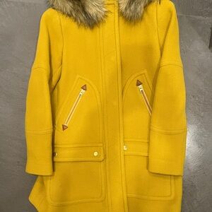 EUC J. Crew Petite Chateau parka in Italian stadium-cloth wool